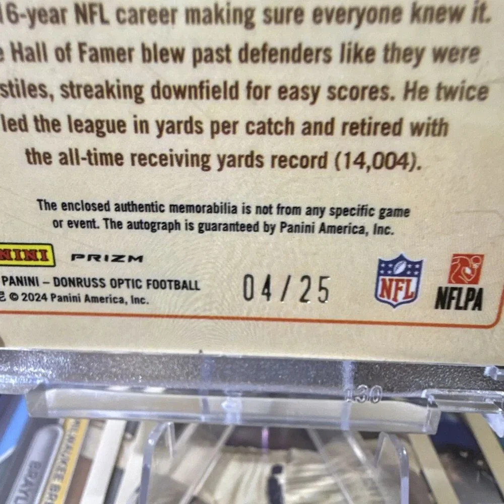 2024 Panini Donruss Optic James Lofton Packers LPA-JLN Auto Patch /25🔥🔥